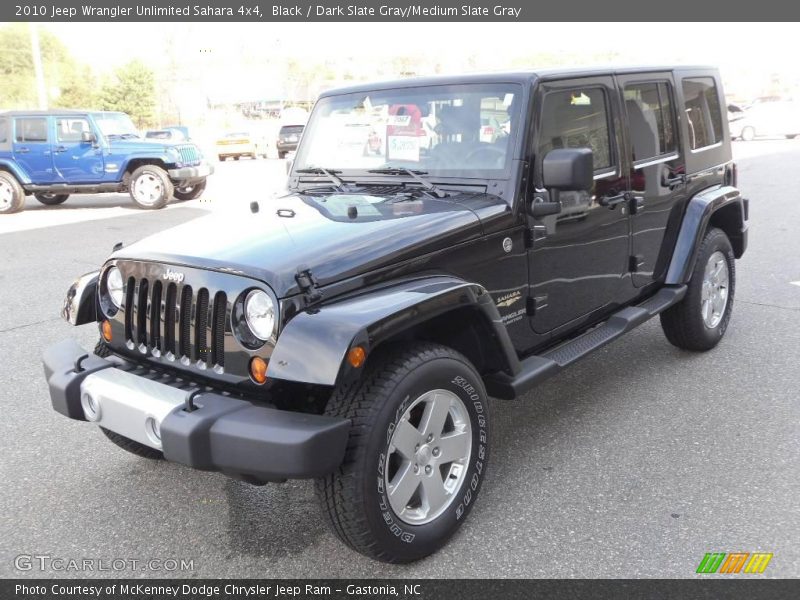 Black / Dark Slate Gray/Medium Slate Gray 2010 Jeep Wrangler Unlimited Sahara 4x4