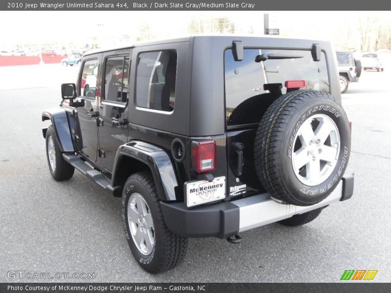 Black / Dark Slate Gray/Medium Slate Gray 2010 Jeep Wrangler Unlimited Sahara 4x4