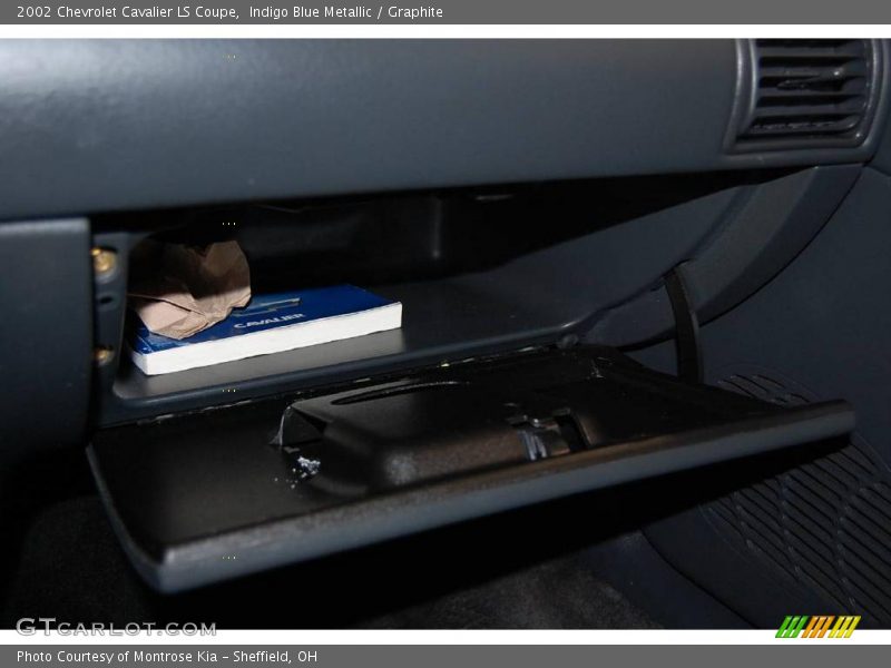 Indigo Blue Metallic / Graphite 2002 Chevrolet Cavalier LS Coupe