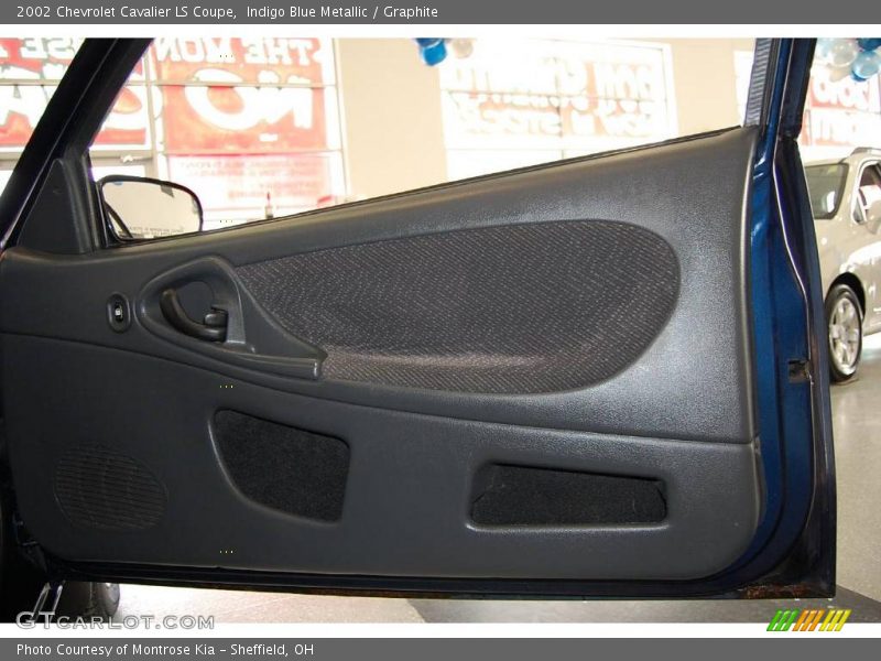 Indigo Blue Metallic / Graphite 2002 Chevrolet Cavalier LS Coupe