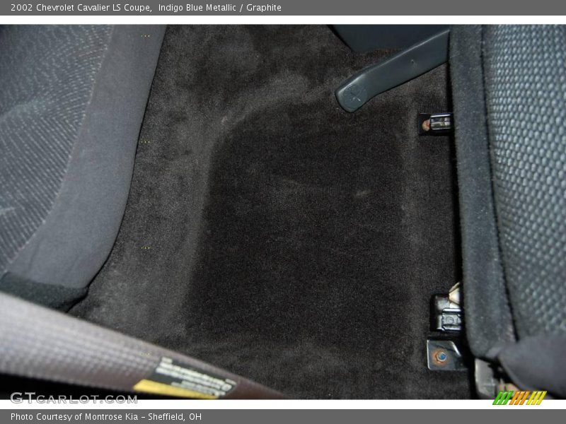 Indigo Blue Metallic / Graphite 2002 Chevrolet Cavalier LS Coupe