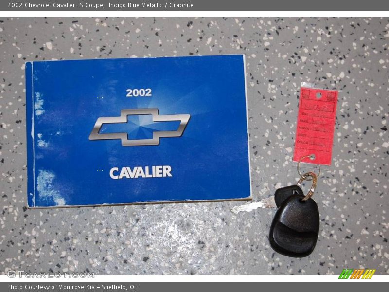 Indigo Blue Metallic / Graphite 2002 Chevrolet Cavalier LS Coupe