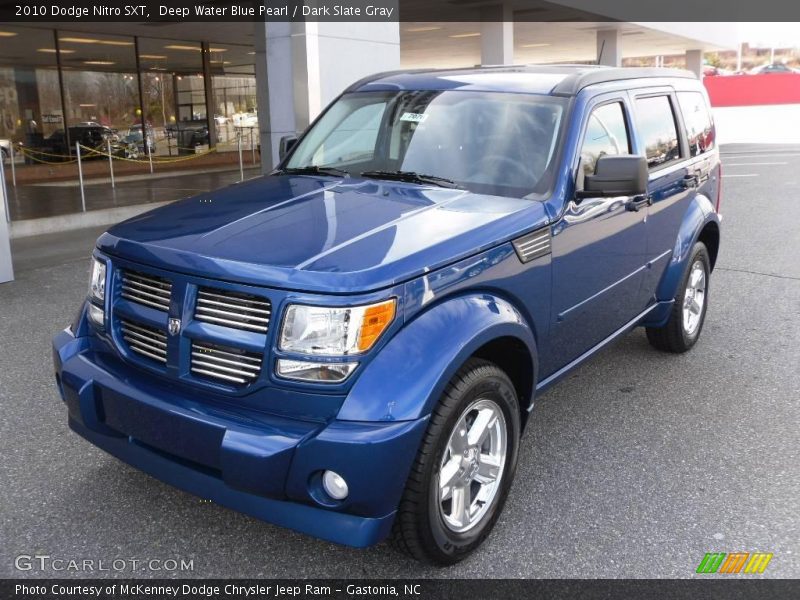 Deep Water Blue Pearl / Dark Slate Gray 2010 Dodge Nitro SXT