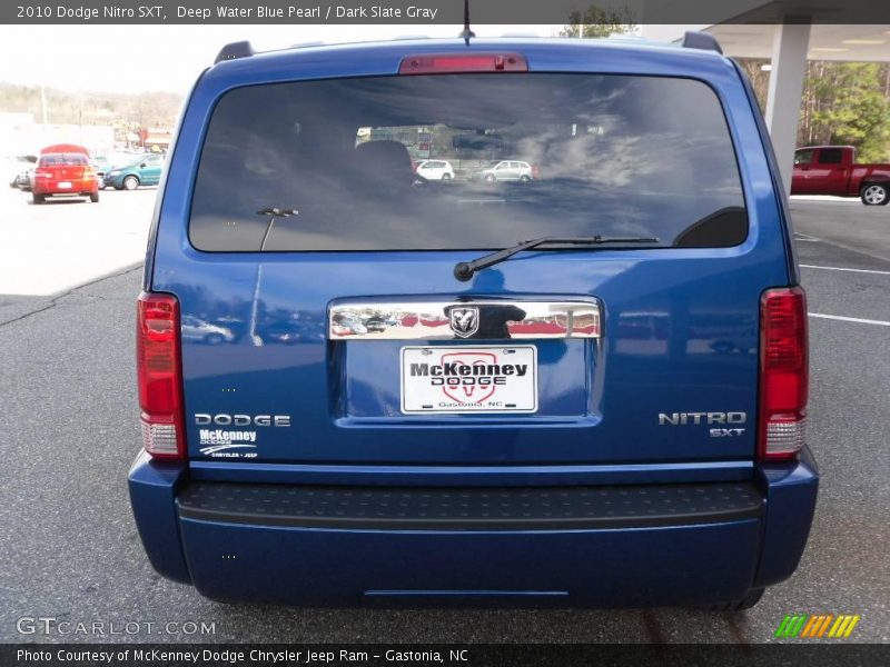 Deep Water Blue Pearl / Dark Slate Gray 2010 Dodge Nitro SXT