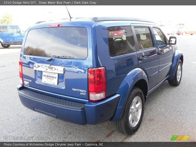 Deep Water Blue Pearl / Dark Slate Gray 2010 Dodge Nitro SXT