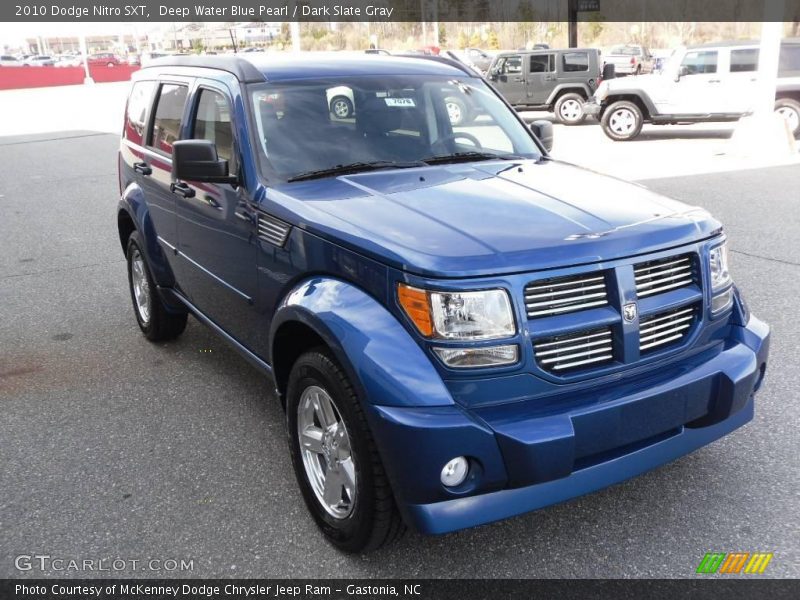 Deep Water Blue Pearl / Dark Slate Gray 2010 Dodge Nitro SXT