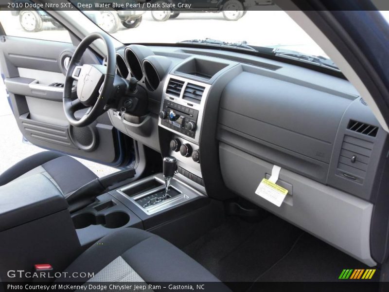 Deep Water Blue Pearl / Dark Slate Gray 2010 Dodge Nitro SXT
