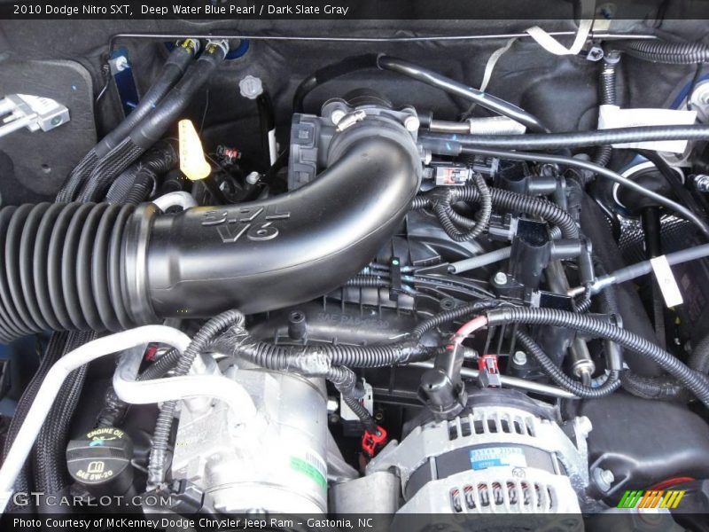 Deep Water Blue Pearl / Dark Slate Gray 2010 Dodge Nitro SXT