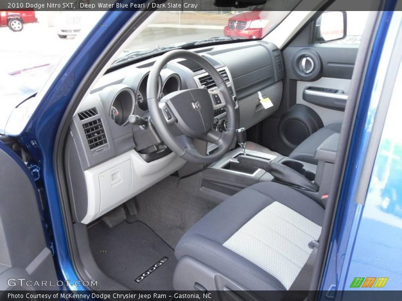 Deep Water Blue Pearl / Dark Slate Gray 2010 Dodge Nitro SXT