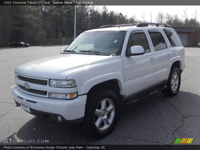 Summit White / Tan/Neutral 2002 Chevrolet Tahoe Z71 4x4