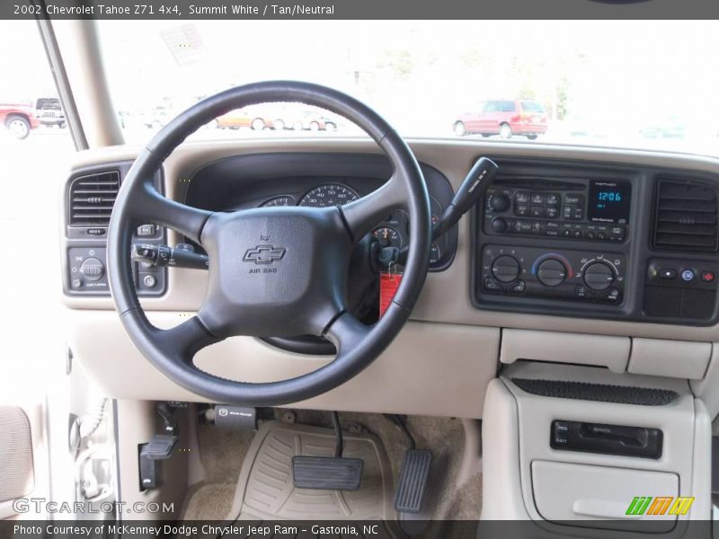 Summit White / Tan/Neutral 2002 Chevrolet Tahoe Z71 4x4
