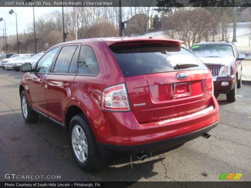 Redfire Metallic / Charcoal Black 2007 Ford Edge SEL Plus
