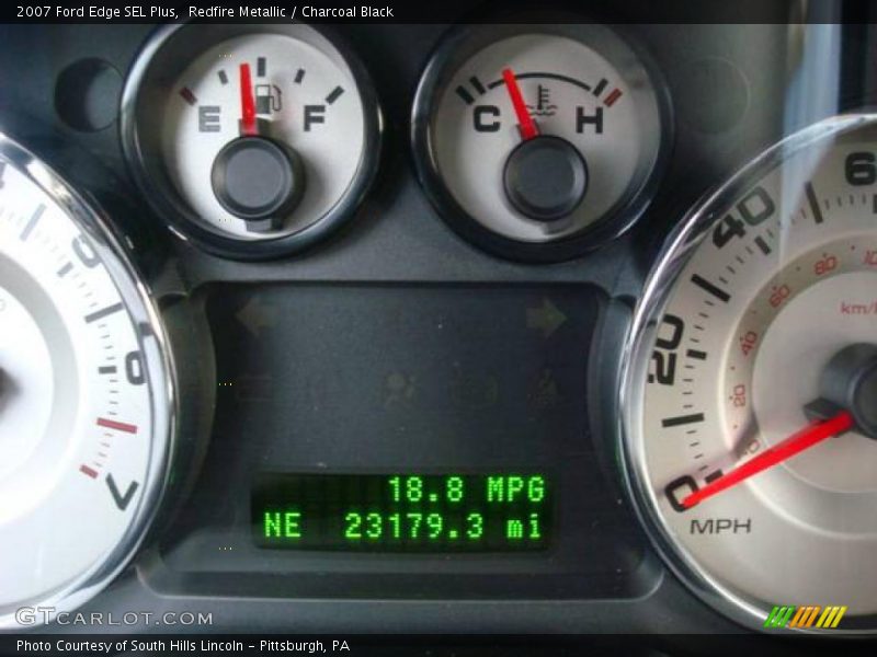 Redfire Metallic / Charcoal Black 2007 Ford Edge SEL Plus