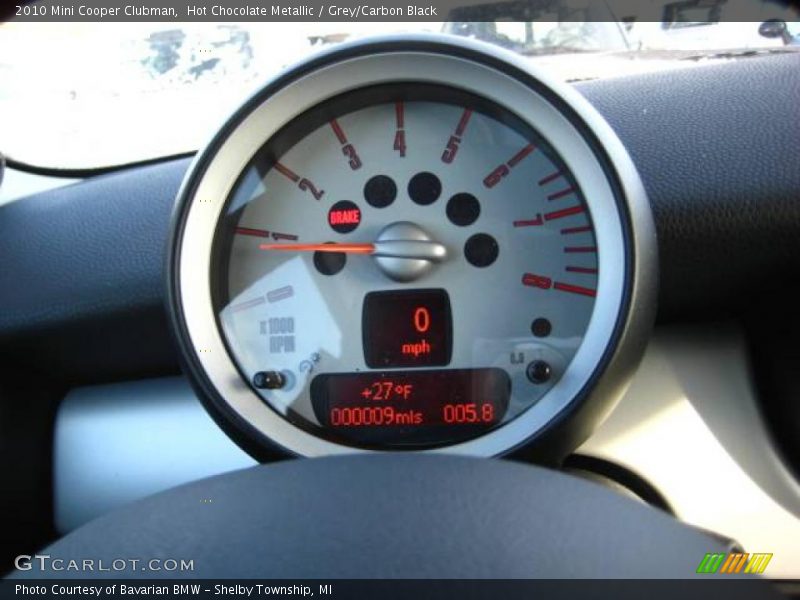 Hot Chocolate Metallic / Grey/Carbon Black 2010 Mini Cooper Clubman