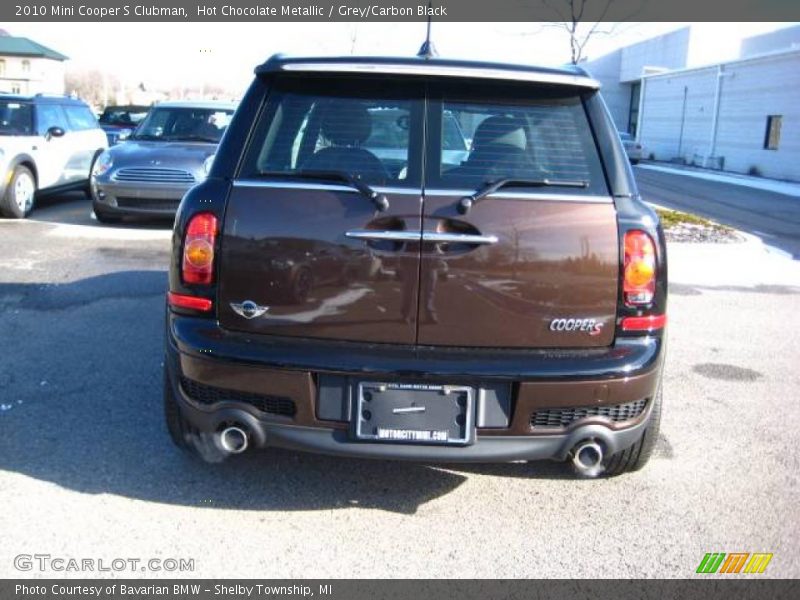 Hot Chocolate Metallic / Grey/Carbon Black 2010 Mini Cooper S Clubman