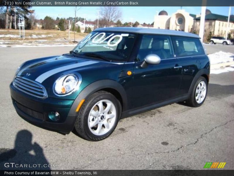 British Racing Green Metallic / Grey/Carbon Black 2010 Mini Cooper Clubman