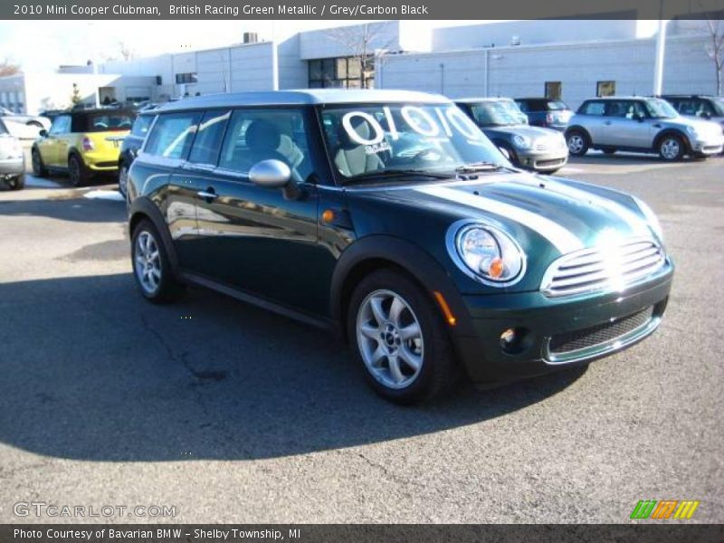 British Racing Green Metallic / Grey/Carbon Black 2010 Mini Cooper Clubman