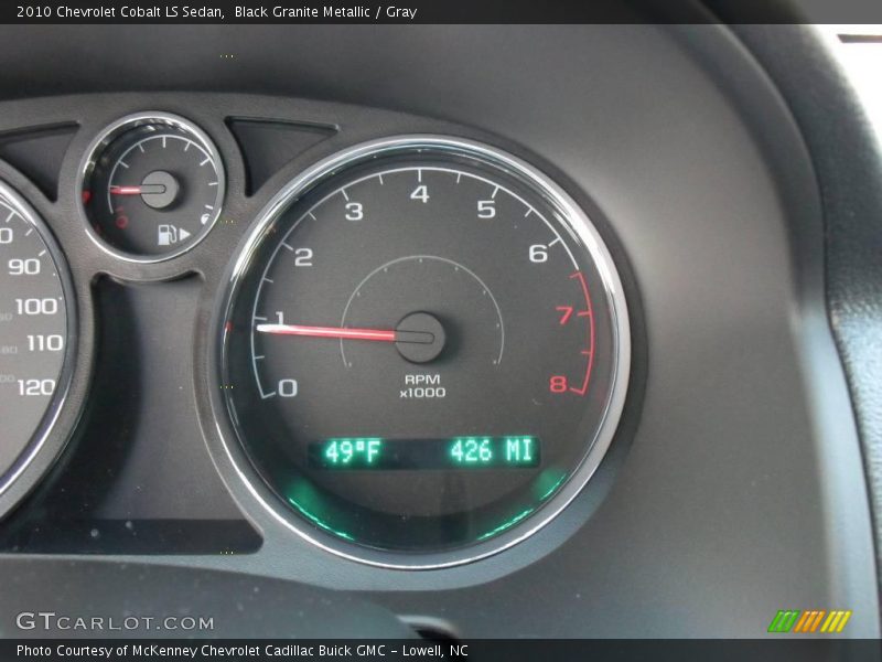 Black Granite Metallic / Gray 2010 Chevrolet Cobalt LS Sedan
