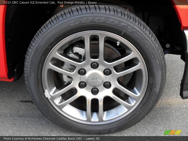 Red Orange Metallic / Ebony 2010 GMC Canyon SLE Extended Cab