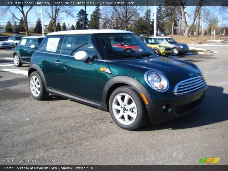 British Racing Green Metallic / Grey/Carbon Black 2010 Mini Cooper Hardtop