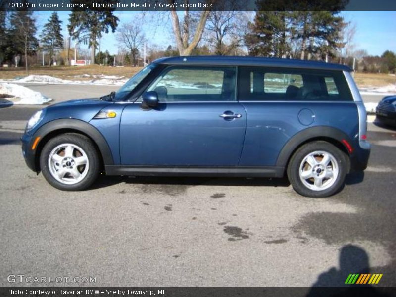 Horizon Blue Metallic / Grey/Carbon Black 2010 Mini Cooper Clubman