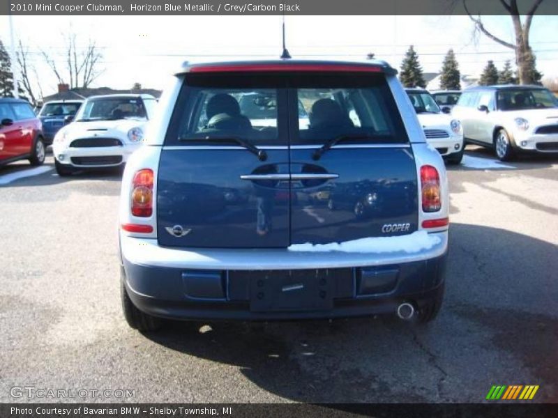 Horizon Blue Metallic / Grey/Carbon Black 2010 Mini Cooper Clubman