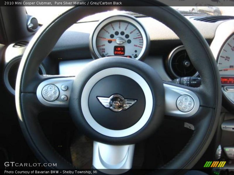 Pure Silver Metallic / Grey/Carbon Black 2010 Mini Cooper Clubman
