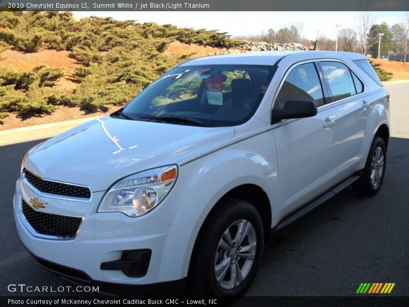 Summit White / Jet Black/Light Titanium 2010 Chevrolet Equinox LS