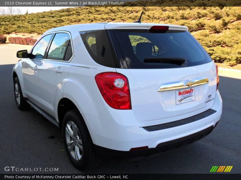 Summit White / Jet Black/Light Titanium 2010 Chevrolet Equinox LS