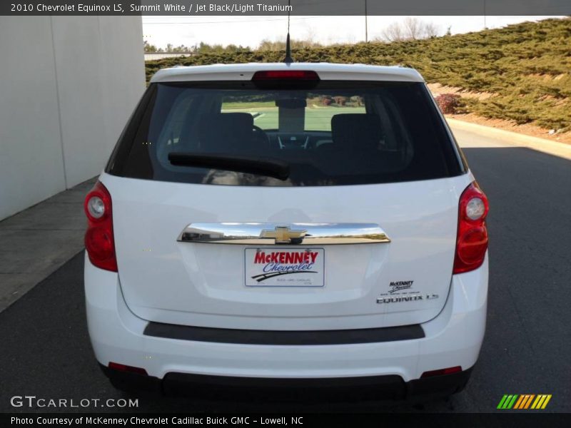 Summit White / Jet Black/Light Titanium 2010 Chevrolet Equinox LS