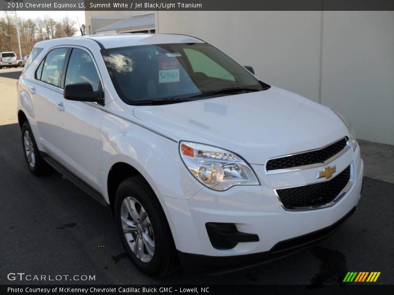 Summit White / Jet Black/Light Titanium 2010 Chevrolet Equinox LS