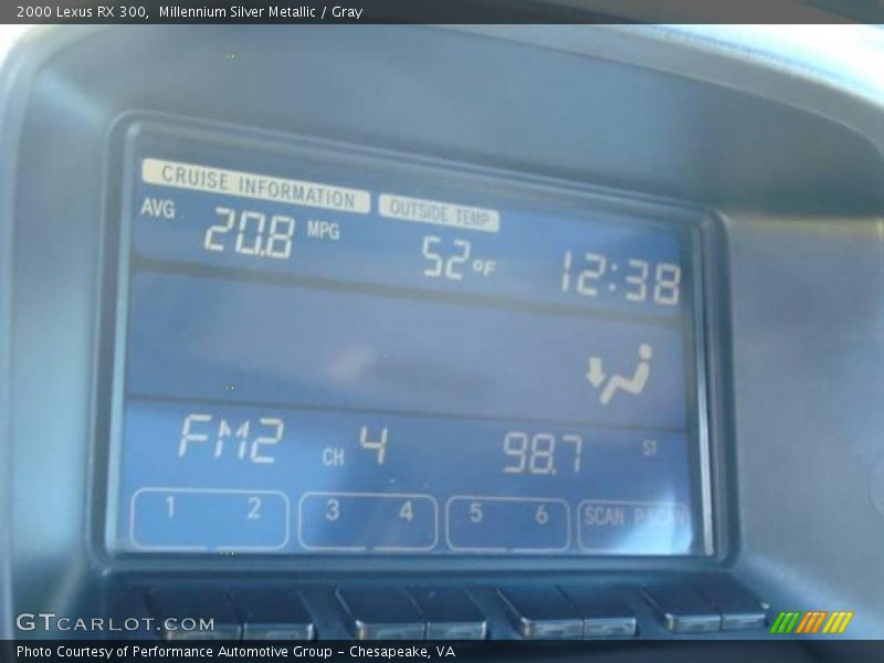 Millennium Silver Metallic / Gray 2000 Lexus RX 300