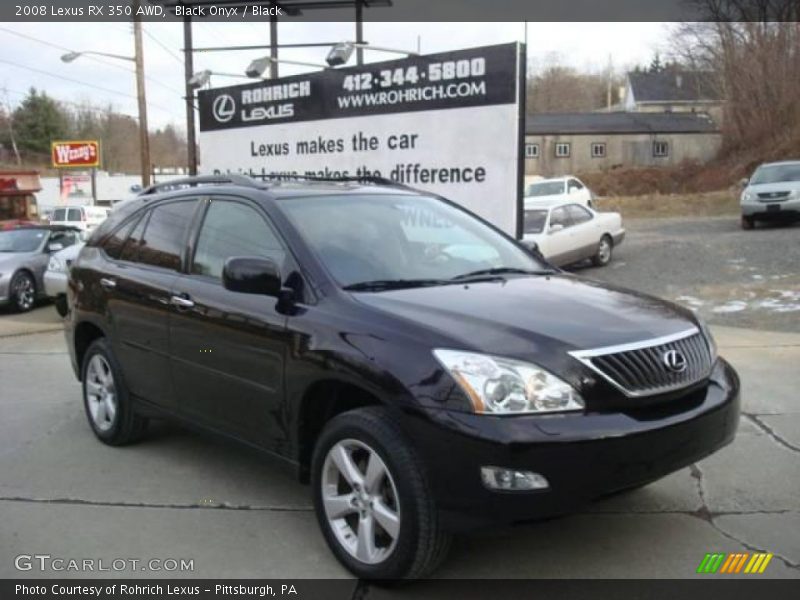 Black Onyx / Black 2008 Lexus RX 350 AWD