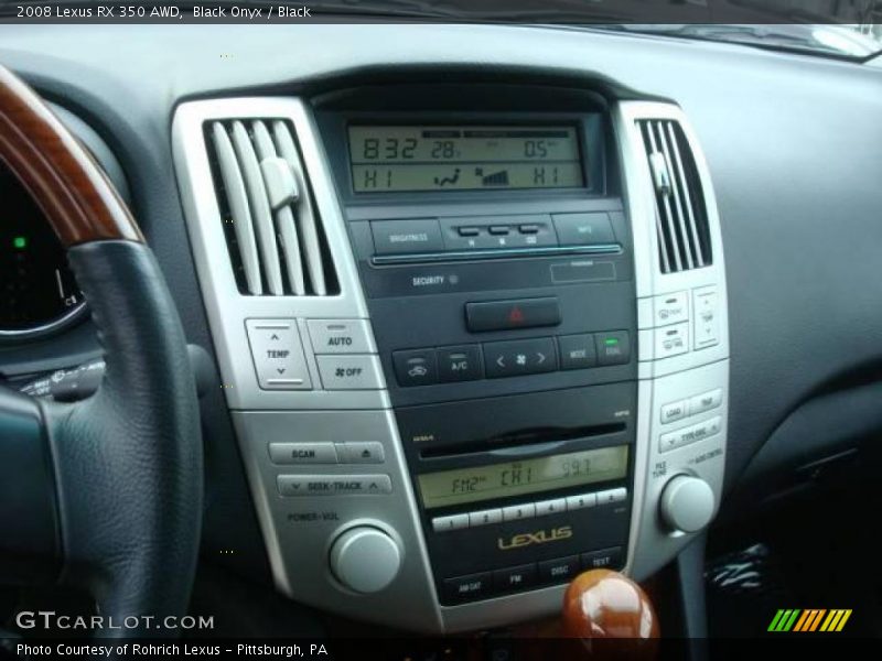 Black Onyx / Black 2008 Lexus RX 350 AWD