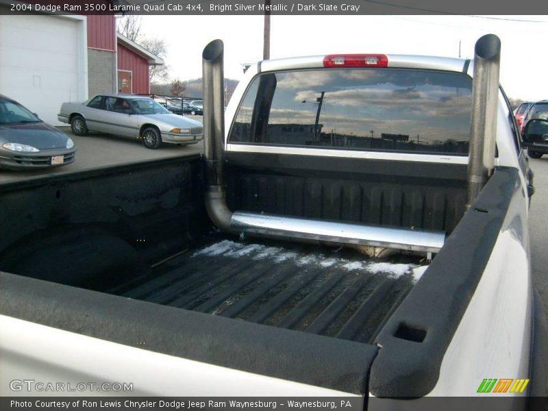 Bright Silver Metallic / Dark Slate Gray 2004 Dodge Ram 3500 Laramie Quad Cab 4x4