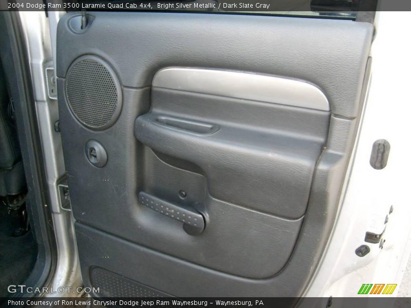 Bright Silver Metallic / Dark Slate Gray 2004 Dodge Ram 3500 Laramie Quad Cab 4x4