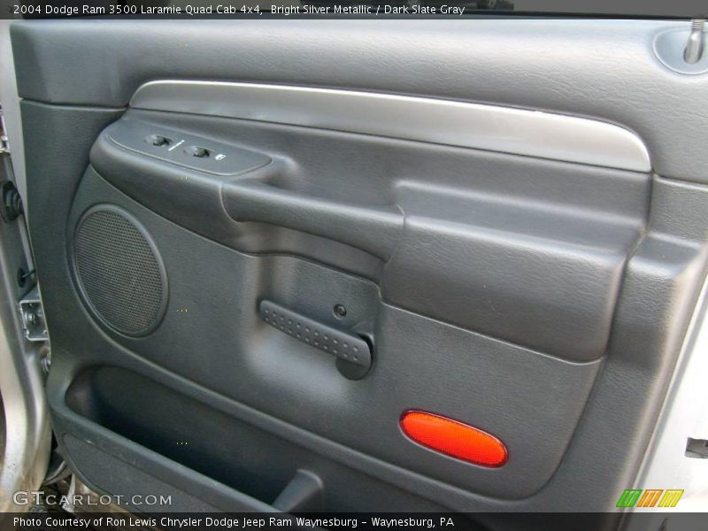 Bright Silver Metallic / Dark Slate Gray 2004 Dodge Ram 3500 Laramie Quad Cab 4x4