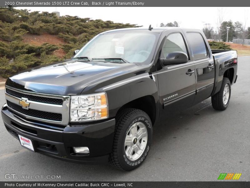 Black / Light Titanium/Ebony 2010 Chevrolet Silverado 1500 LTZ Crew Cab