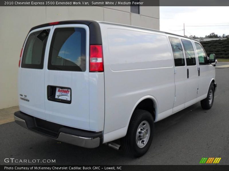 Summit White / Medium Pewter 2010 Chevrolet Express 3500 Extended Work Van
