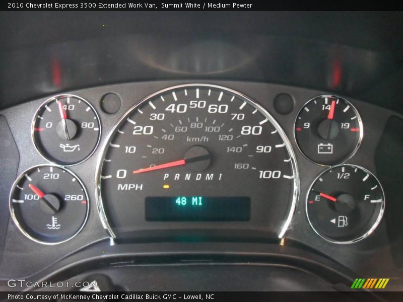 Summit White / Medium Pewter 2010 Chevrolet Express 3500 Extended Work Van