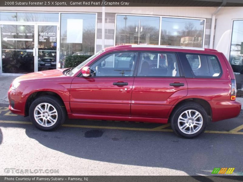 Garnet Red Pearl / Graphite Gray 2008 Subaru Forester 2.5 X Sports