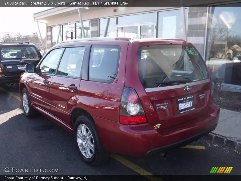 Garnet Red Pearl / Graphite Gray 2008 Subaru Forester 2.5 X Sports
