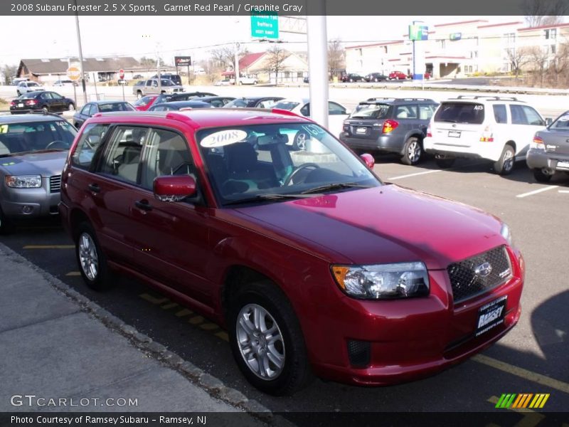 Garnet Red Pearl / Graphite Gray 2008 Subaru Forester 2.5 X Sports