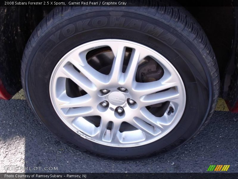 Garnet Red Pearl / Graphite Gray 2008 Subaru Forester 2.5 X Sports