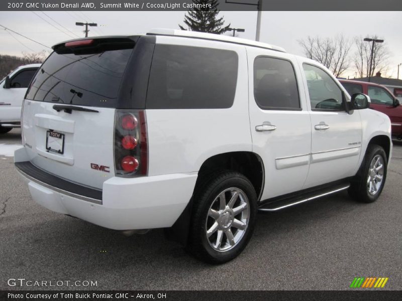 Summit White / Cocoa/Light Cashmere 2007 GMC Yukon Denali AWD