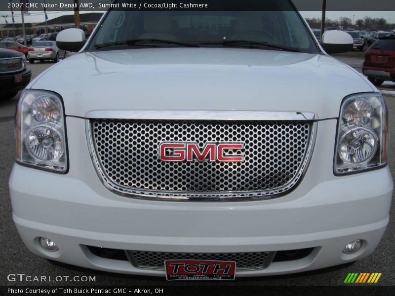 Summit White / Cocoa/Light Cashmere 2007 GMC Yukon Denali AWD