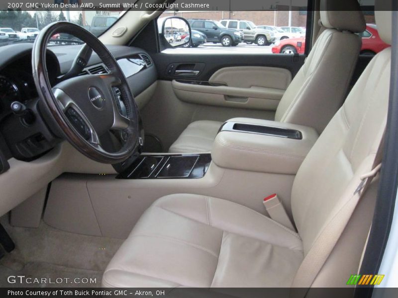 Summit White / Cocoa/Light Cashmere 2007 GMC Yukon Denali AWD