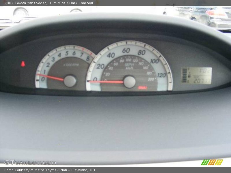 Flint Mica / Dark Charcoal 2007 Toyota Yaris Sedan