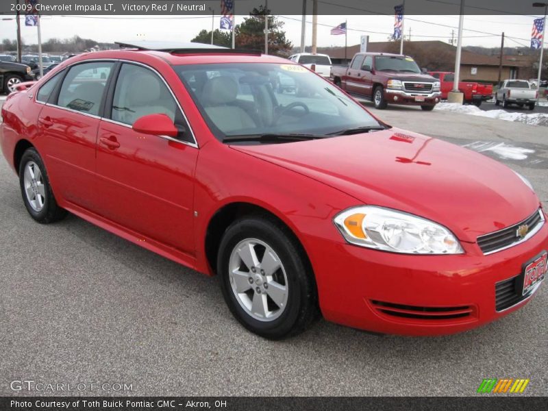 Victory Red / Neutral 2009 Chevrolet Impala LT