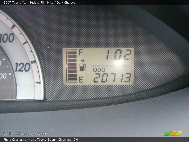 Flint Mica / Dark Charcoal 2007 Toyota Yaris Sedan